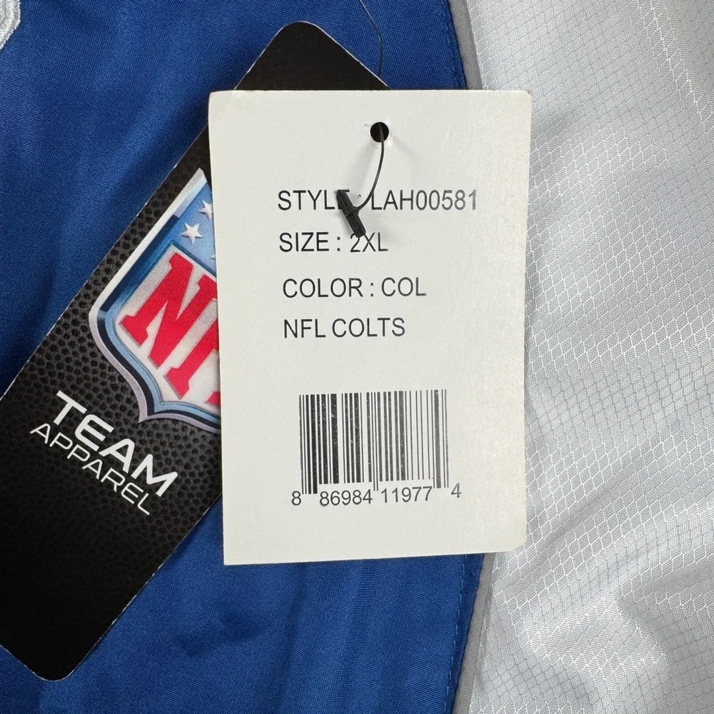Johnny Unitas Indianapolis Colts NFL Football 2XL Baltimore Windbreaker XXL New